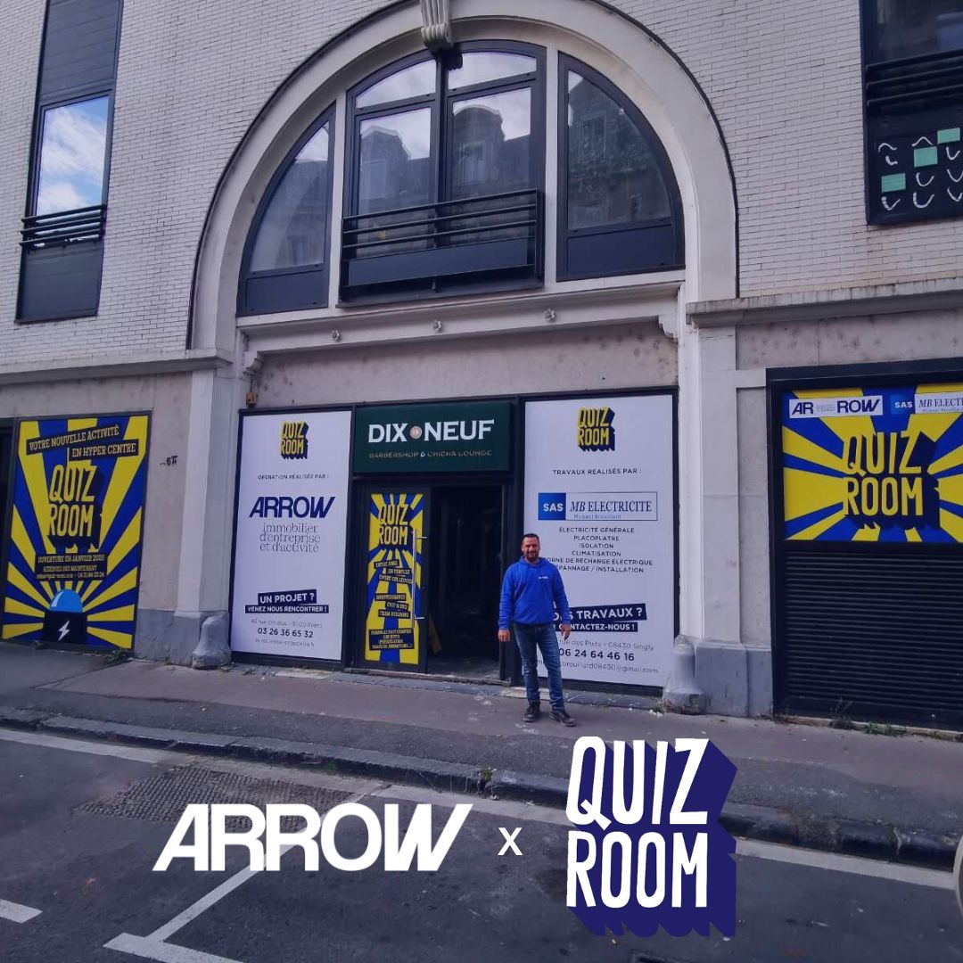 Quiz Room s’installe en centre-ville de Reims avec le soutien d’Arrow Reims !!